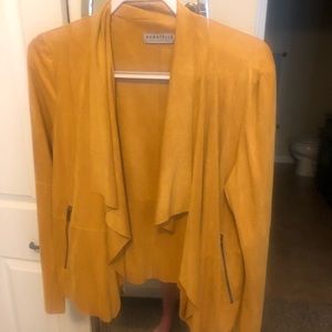 Mustard light microfiber jacket